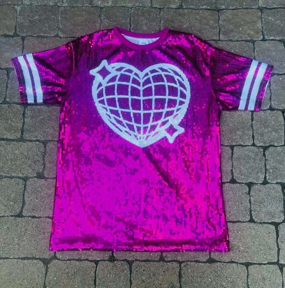 SPD Sequin Jersey Dress – Trixie Mattel Merch Drag Queen Pink White S/M